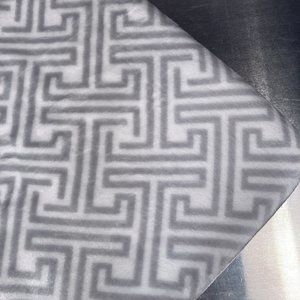 Plush ETOILE Throw Lightweight Soft Blanket - Silver-Gray & White